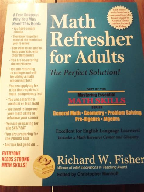 Math Books For Adults Math Refresher For Adults Basic Math Book For Adults - Basic Math Book For Adults