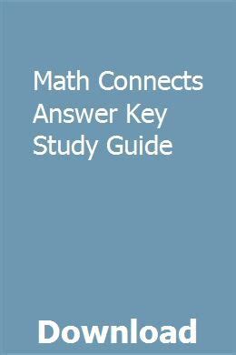 Math Connects Answer Key Study Guide
