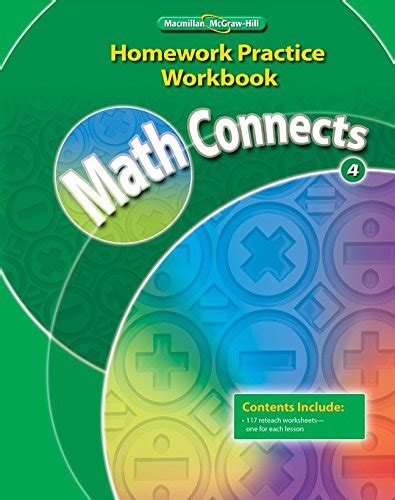 Math Connects Grade 4 Homework Practice Workbook Elementary 4th Grade Math Homework Book - 4th Grade Math Homework Book