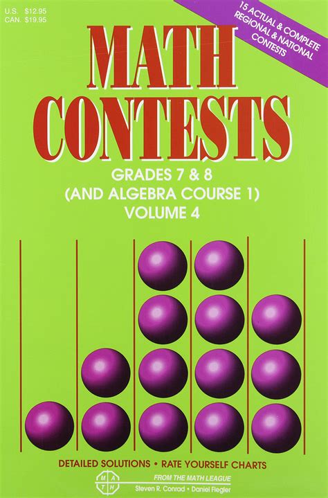 Math Contests Grades 7 8 And Algebra Course 1 Volume 5