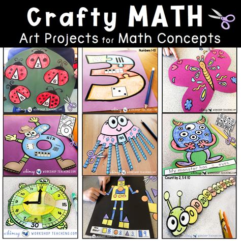 Math Crafts Math Art Whimsy Workshop Teaching Math Crafts Middle School - Math Crafts Middle School