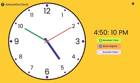 Math Digital Clock   Interactive Clock Analog Clock Digital Movable Visnos - Math Digital Clock