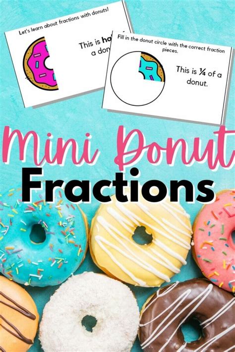 Math Donut   Donut Fractions Fun Math Center Forgetful Momma Shop - Math Donut