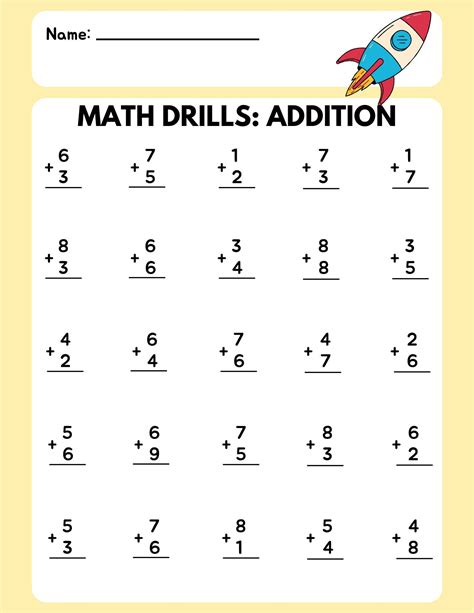 Math Drills Addition Improve Math Fluency Learn With Math Drills Addition - Math-drills Addition