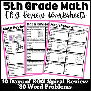 math eog 5th grade practice test