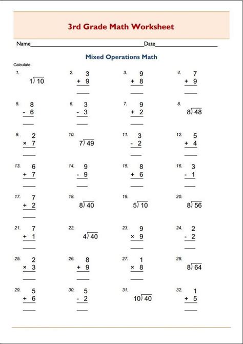 Math Equations For 3rd Graders Download Free Worksheets 3rd Grade Simple Expressions Worksheet - 3rd Grade Simple Expressions Worksheet