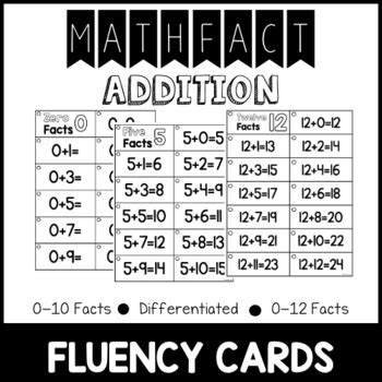 Math Fact Fluency Cards Addition To 10 For Math Fluency Kindergarten - Math Fluency Kindergarten