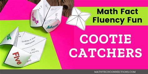 Math Fact Fluency Fun With Cootie Catchers Cootie Catchers For Math - Cootie Catchers For Math