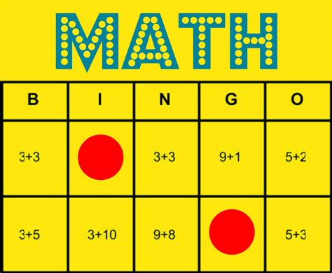 Math Facts Bingo A Fun Math Game For Math Facts 6 - Math Facts 6