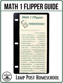 Math Flippers Lamp Post Homeschool Math Flipper - Math Flipper