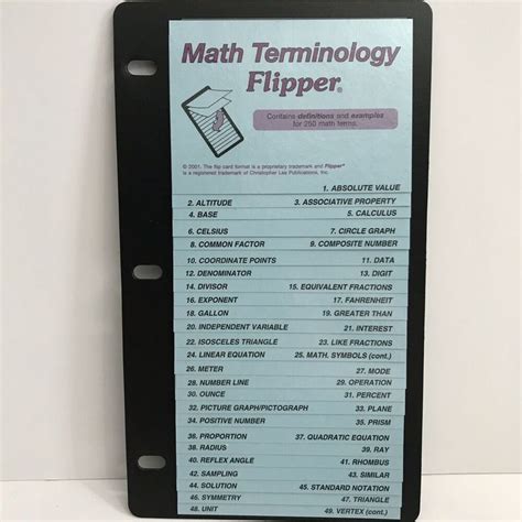 Math Flippers Math Reference Charts Amp Cards Mathematics Math Flipper - Math Flipper