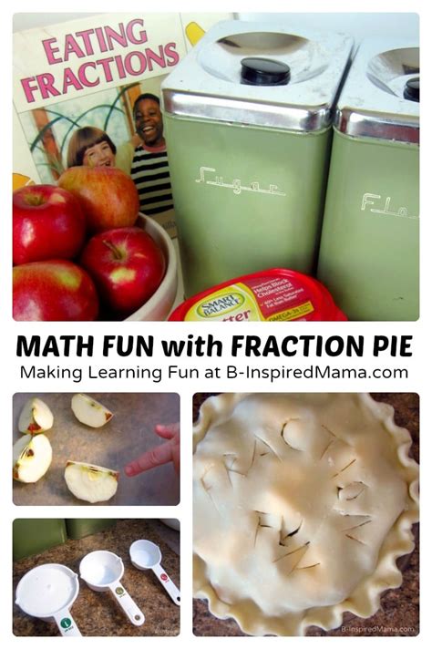 Math Fun With Fraction Pie B Inspired Mama Recipes With 4 Fractions - Recipes With 4 Fractions