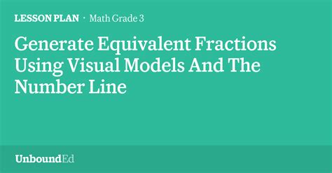 Math G3 Generate Equivalent Fractions Using Visual Models Visualizing Equivalent Fractions - Visualizing Equivalent Fractions