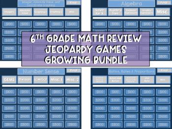 math jeopardy 6th grade