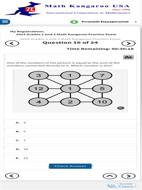 Math Kangaroo Practice S