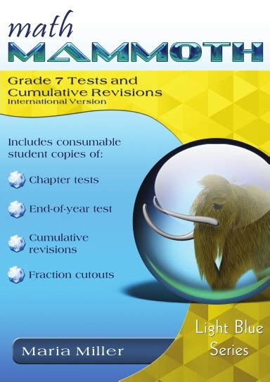 Math Mammoth Grade 7 Complete Curriculum Seventh Grade Answer Key - Seventh Grade Answer Key