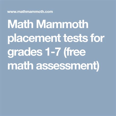 Math Mammoth Placement Tests For Grades 1 8 Mammoth Kindergarten Worksheet - Mammoth Kindergarten Worksheet