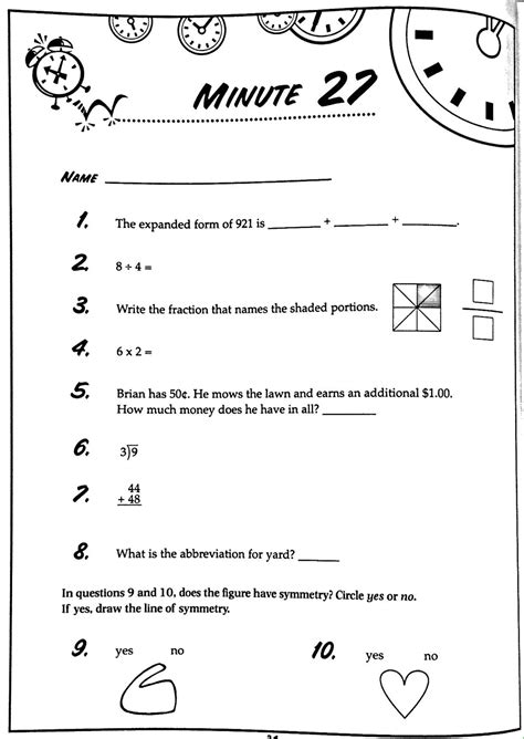 Math Minutes 5th Grade Worksheets   Fifth Grade Math Worksheets Free Amp Printable K5 - Math Minutes 5th Grade Worksheets