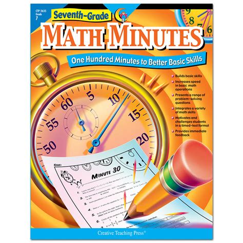 Math Minutes 7th Grade Creative Teaching Press Minute Math Answer Key - Minute Math Answer Key