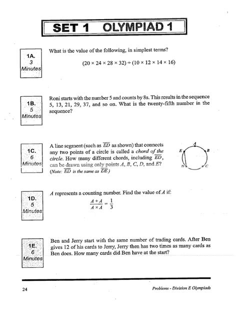 Math Olympiad Problems
