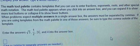 Math Palette Of Problems Answer Key