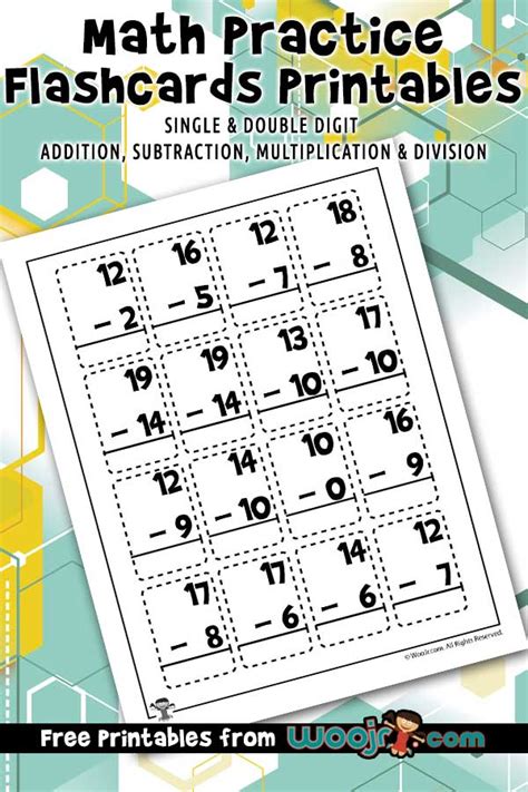 Math Practice Math Flash Cards Math Cards - Math Cards