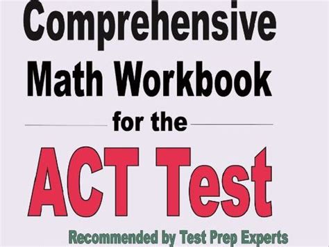 Math Practice Workbook Pdf Act Math And Science Workbook - Act Math And Science Workbook