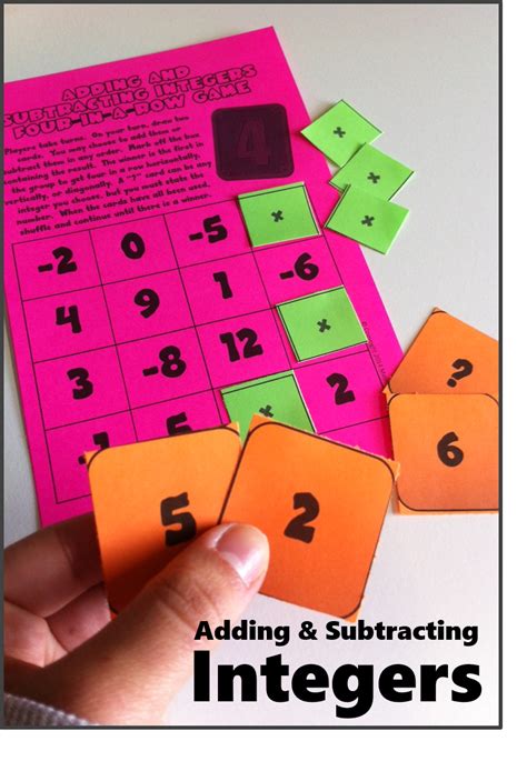Math Racing Game Subtracting Integers Subtraction Integers - Subtraction Integers