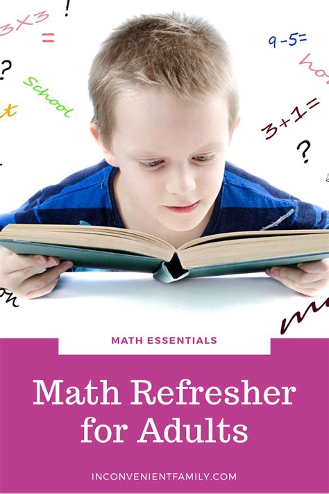 Math Refresher For Adults Our Inconvenient Family Basic Math Book For Adults - Basic Math Book For Adults
