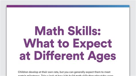 Math Skills At Different Ages Understood Math For 1 Year Olds - Math For 1 Year Olds