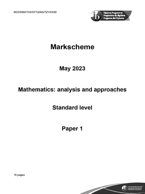 Math Sl 2012 P1 Tz1