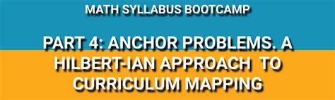 Math Syllabus Bootcamp Part 4 Anchor Problems A Math 4 - Math 4