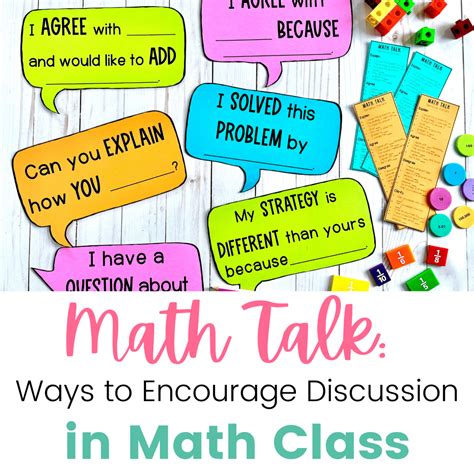 Math Talk Ways To Encourage Discussion In Math Math Talk Cards - Math Talk Cards