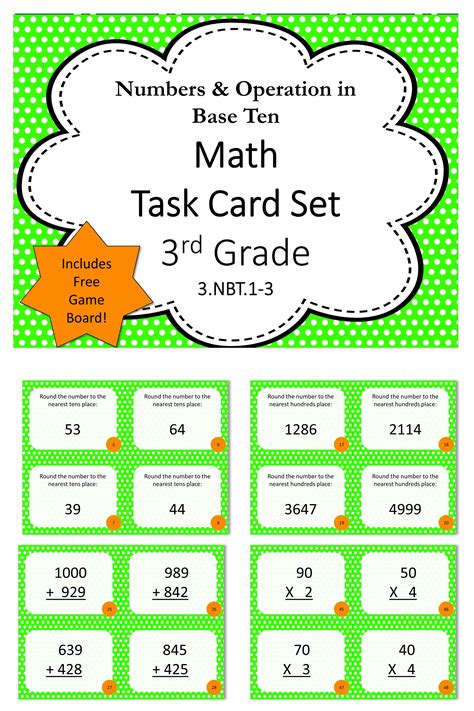 Math Task Cards 3rd Grade   3rd Grade Math Task Cards Teaching In The - Math Task Cards 3rd Grade
