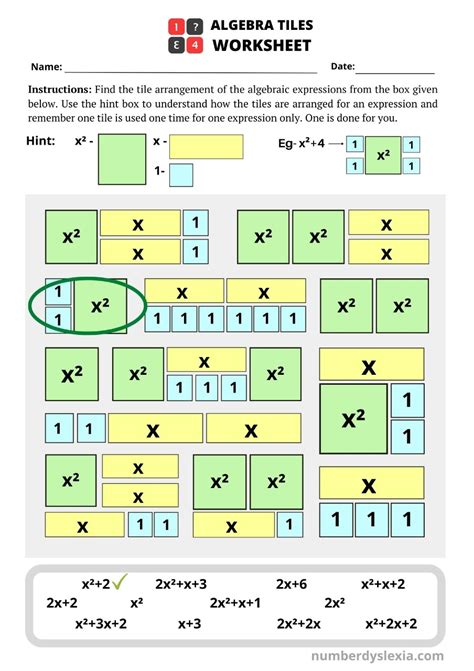 Math Tiles Worksheets   Math Tiles Worksheet Education Com - Math Tiles Worksheets