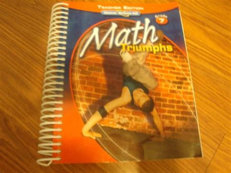 Math Triumphs Grade 7 Teacher Edition Amazon Com Math Triumphs Grade 7 - Math Triumphs Grade 7