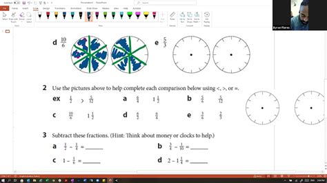 Math With Mr Byron Clock Face Fractions U2 Fractions On A Clock Face - Fractions On A Clock Face