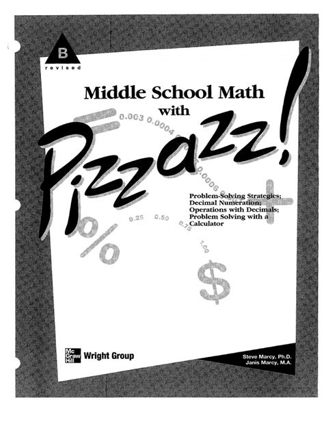 Math With Pizzazz Book B