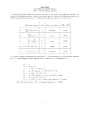 Full Download Math 2233 Solutions To Homework Set 1 