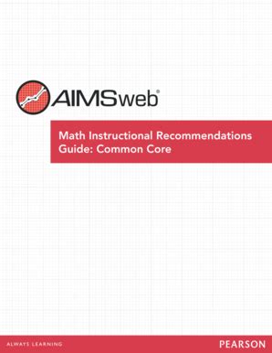 Read Online Math Instructional Recommendations Guide Common Aimsweb 