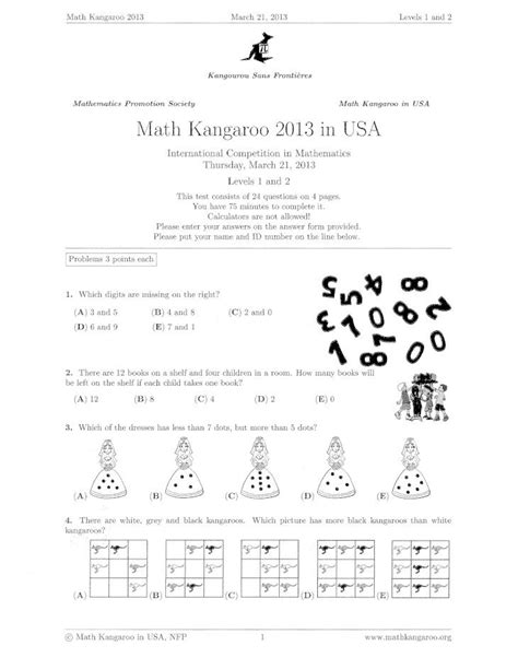 Read Online Math Kangaroo 2013 Papers 