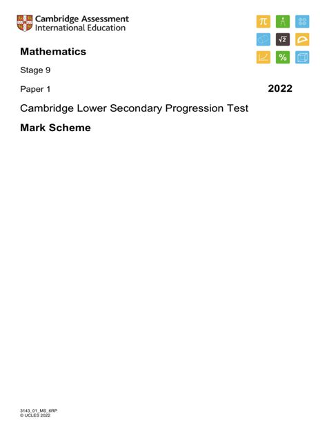 Full Download Math Studies Paper 1 Mark Scheme 