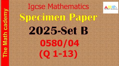 Download Math Studies Specimen Paper 2013 