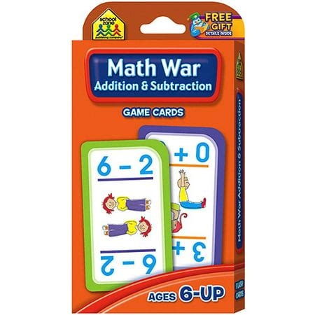 Download Math War Addition And Subtraction Game Cards 
