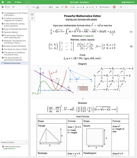 Mathcha Online Math Editor Math Code - Math Code