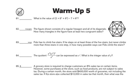 Mathcounts 2003 2004 Warm Up 14