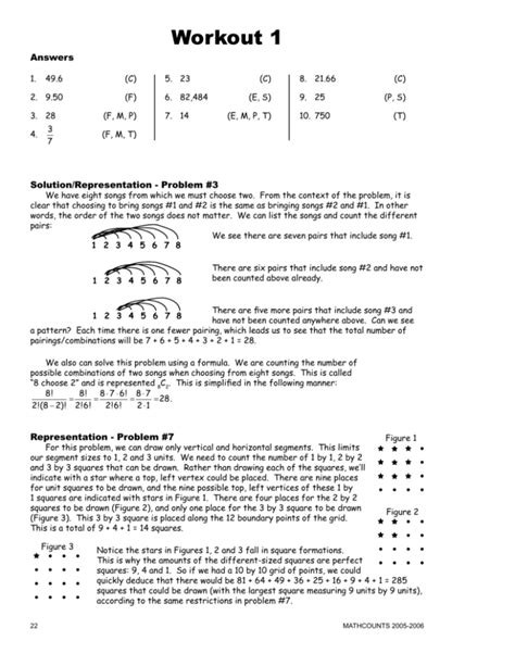 Mathcounts Workout 5 Answers