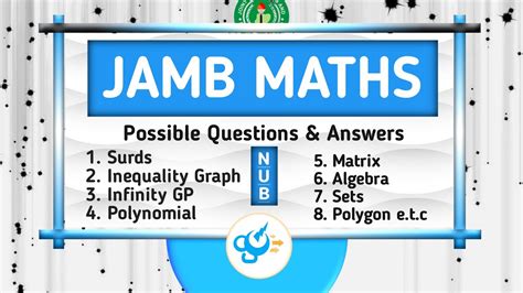 Read Mathematic Jamb Past Questions Wordpress 