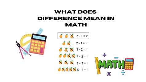 Mathematical Definition Of Difference
