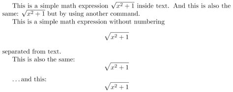 Mathematical Expressions Overleaf Online Latex Editor Math Paragraph - Math Paragraph